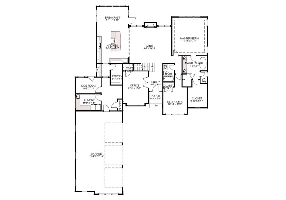 The Kendall Floor Plan Custom Home Builder Charlotte